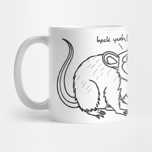 Heck Yeah Possum Lover Mug